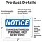 Signmission Trained Authorized Personnel Only Do Not Enter OSHA Notice Sign, Vinyl Decal, 5in W x 3.5in L, 2PK OS-2PACK-NS-D-35-L-18717 - alternate 3